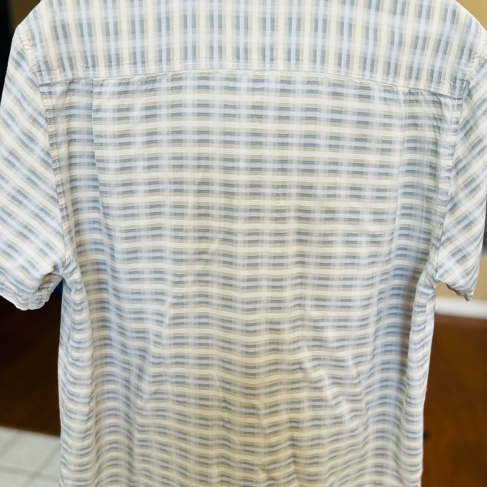 Tommy Bahama Black and White Grid Shirt - Picture 6 of 7